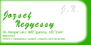 jozsef negyessy business card